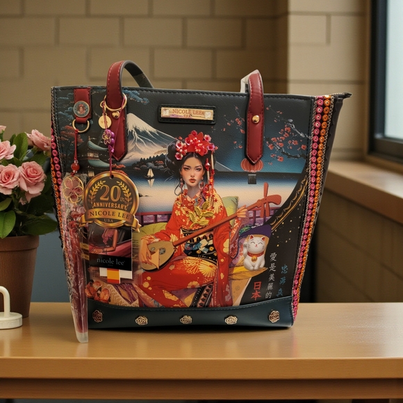 Nicole Lee Multicolor Tote Bag - Picture 1 of 8